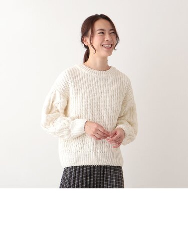 マットモール畦編みプルオーバー