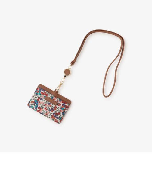 コードリール付きIDケース/リバティプリント