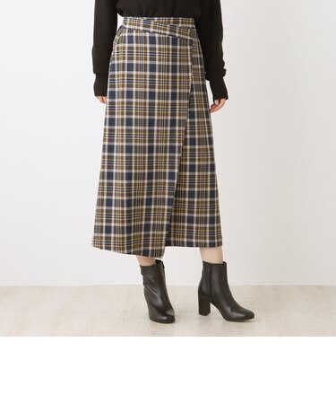 チェック柄スカート