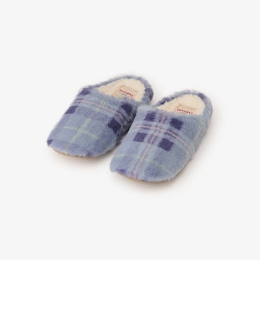タータンチェック柄チャールストン型ルームシューズ