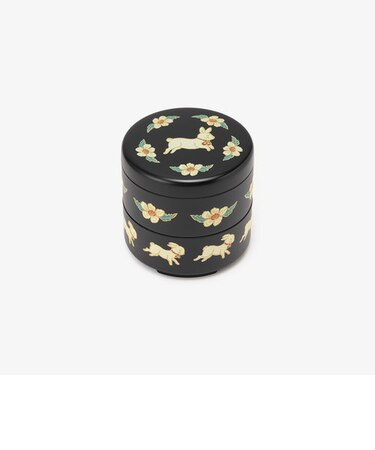 山中塗2段サークルミニ重箱/ナタリー・レテ