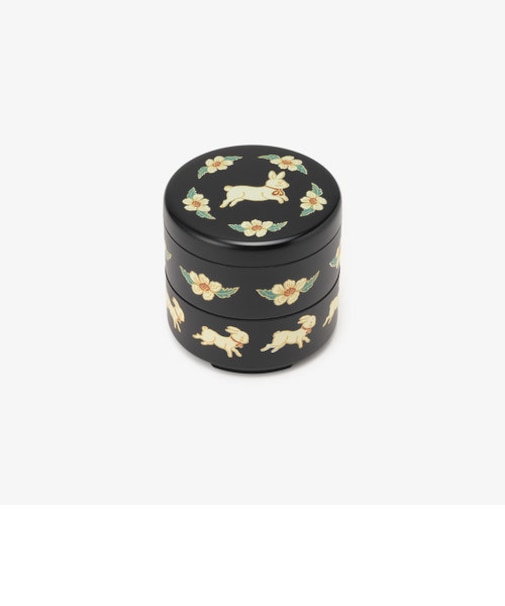 山中塗2段サークルミニ重箱/ナタリー・レテ