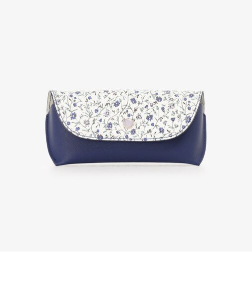フラワープリント眼鏡ケース