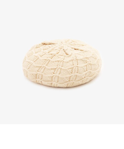 ニットベレー帽