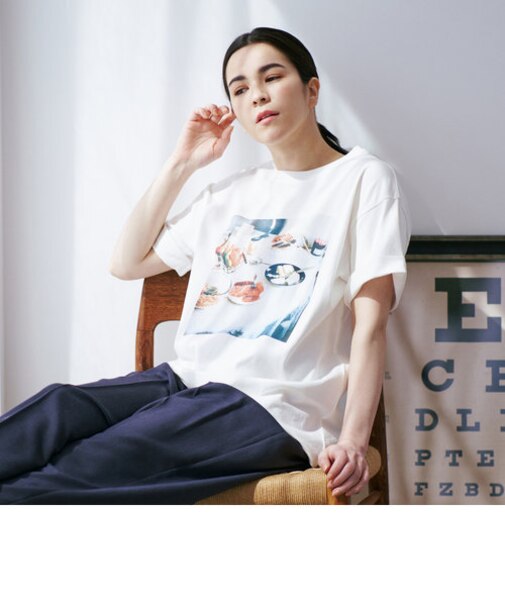 ワイドTシャツ/Breakfast/Norihito Hiraide