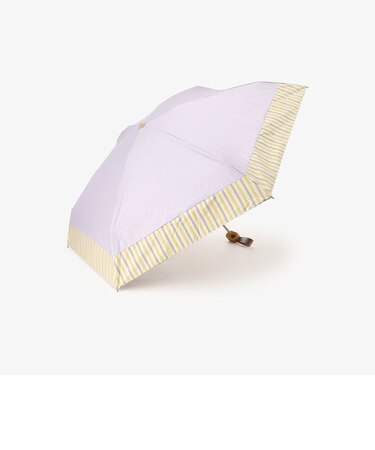 ストライプ晴雨兼用5段折りたたみ傘 日傘