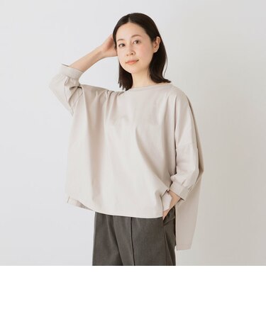 シルケットコットンオーバーサイズプルオーバー