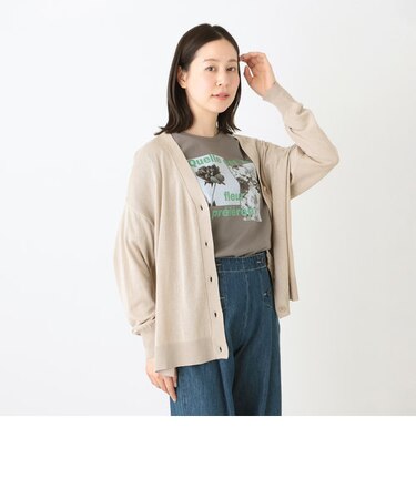 ライトニットVネックカーディガン