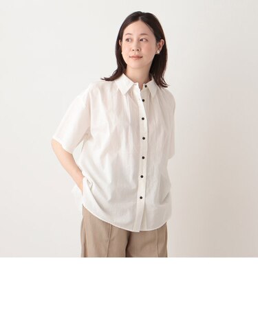 インド綿レギュラーカラーブラウス