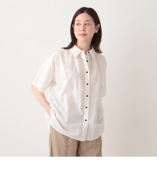 インド綿レギュラーカラーブラウス