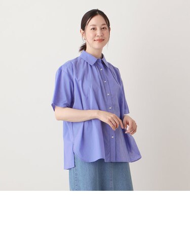 インド綿レギュラーカラーブラウス