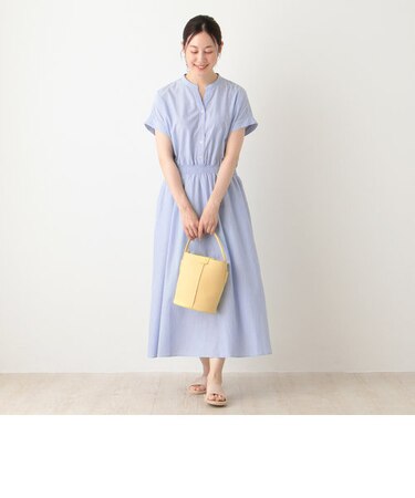 バンセルクールストライプフレンチワンピース