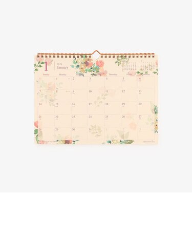 水彩フラワーカレンダー