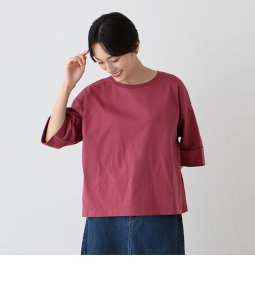 UVベーシック六分袖プルオーバー