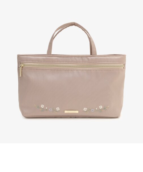 フラワー刺繍バッグインバッグ
