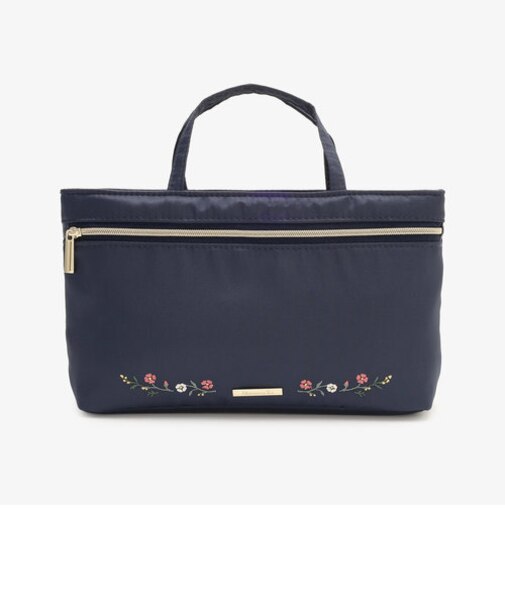 フラワー刺繍バッグインバッグ