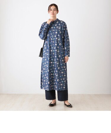 丸襟ワンピース/リバティプリント