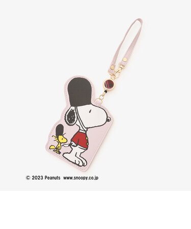 ダイカットコードリール付きパスケース/PEANUTS