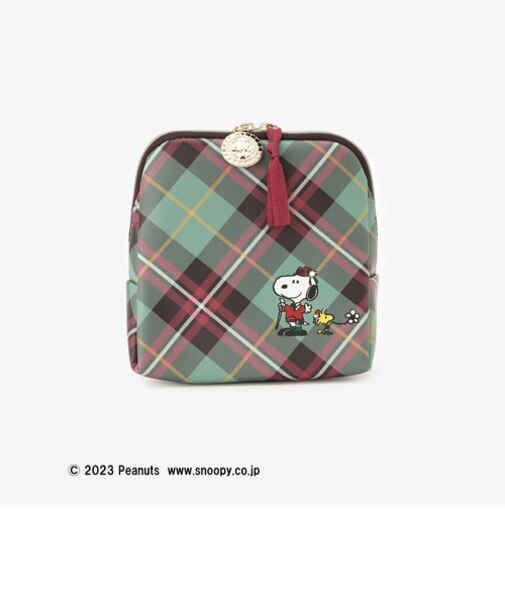ラウンドフォルドポーチ/PEANUTS