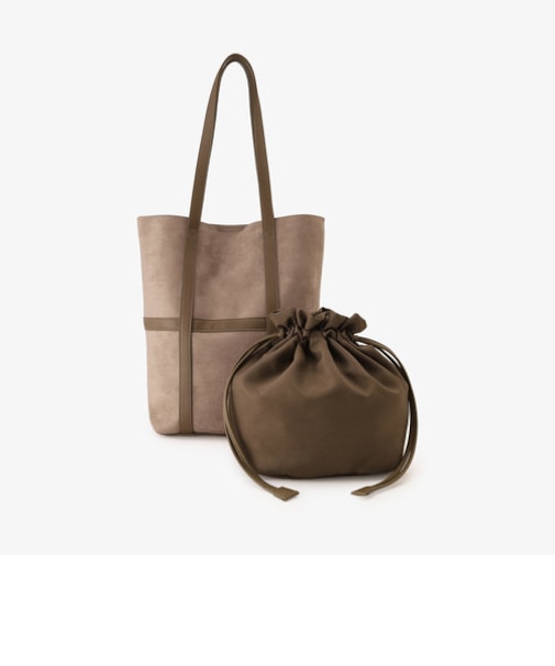 フェイクスエードトートバッグ