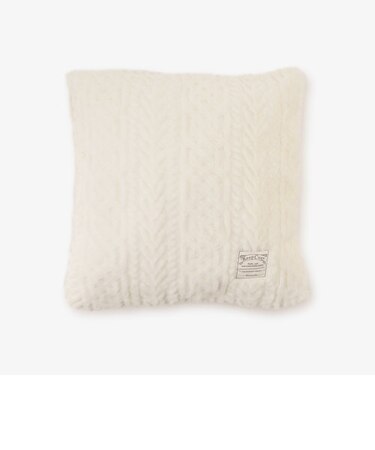 ケーブル柄クッションカバー