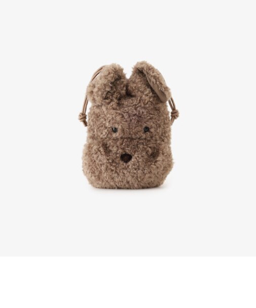 ドッグぬいぐるみ巾着ポーチ