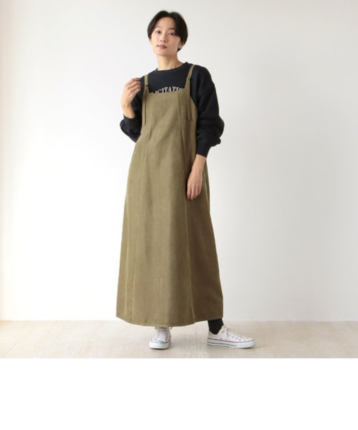 マイクロコールキャミワンピース