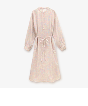 アートプリントバンドカラーワンピース