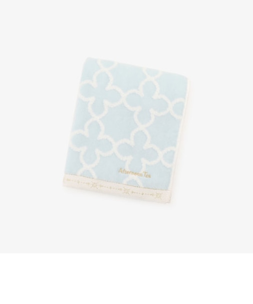 タイル柄フェイスタオル