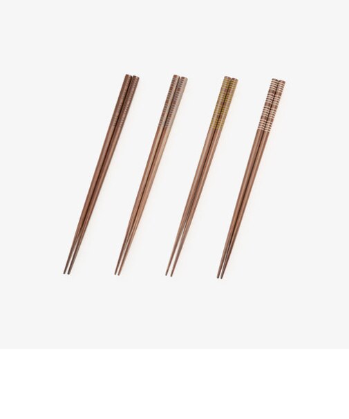 若狭塗抗菌糸巻き箸4膳セット