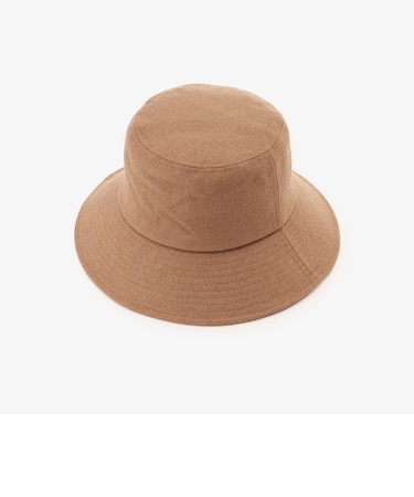 ツバ広バケットハット