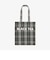 タータンチェック柄トートバッグ