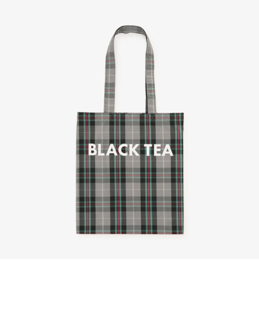 タータンチェック柄トートバッグ