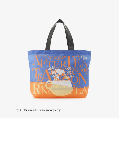 【ずんだもち様】Afternoon Tea PEANUTS ロゴトート タグ付き スリットポケット付きロゴバッグS/PEANUTS | アフタヌーン