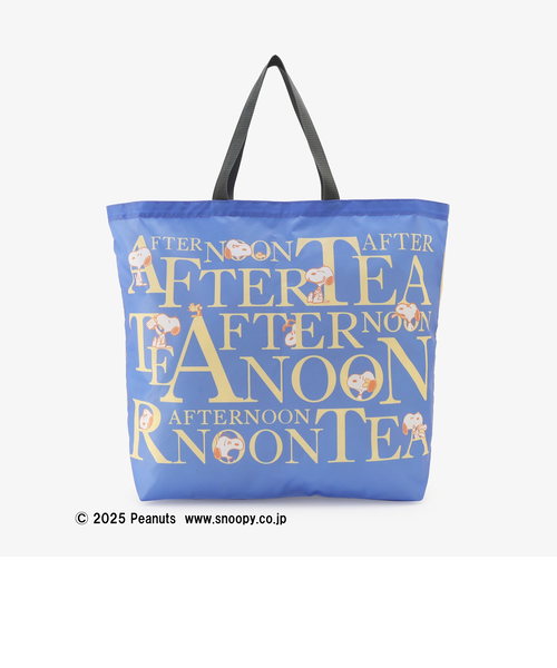 【ずんだもち様】Afternoon Tea PEANUTS ロゴトート タグ付き Afternoon Tea LIVING｜スリットポケット付きロゴバッグS