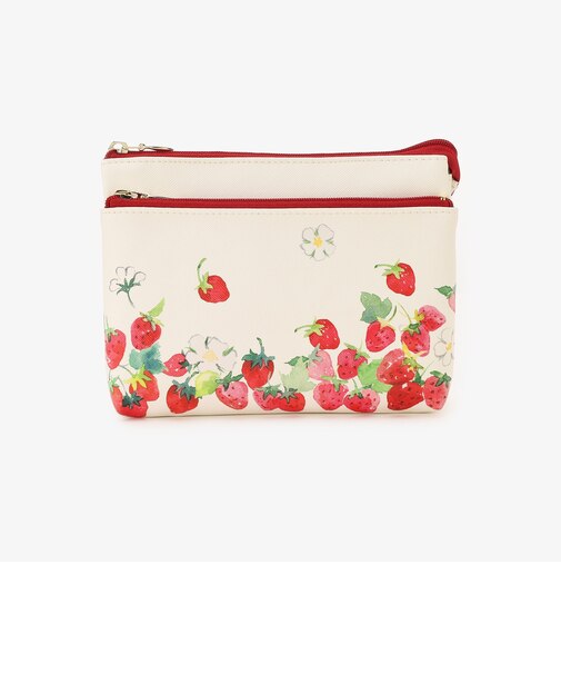 ストロベリーダブルポーチ