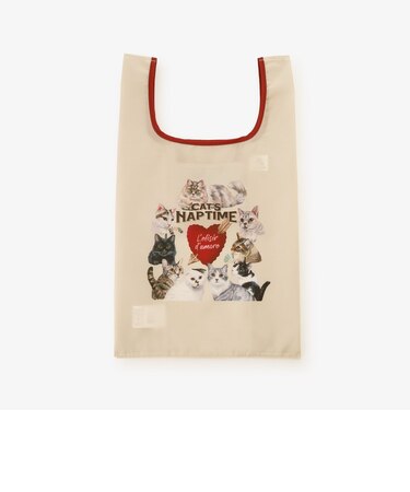 【WEB限定】ポケッタブルショッピングバッグ/Cat's NapTime