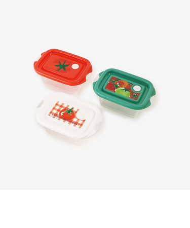 TOMATO抗菌保存容器3個セットS