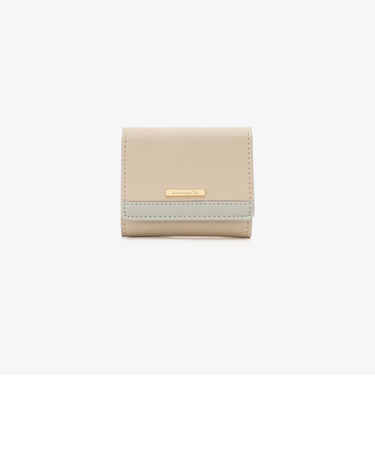 シンプル配色ミニ財布