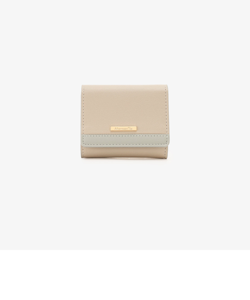 シンプル配色ミニ財布