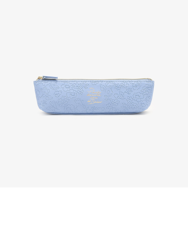 フラワー型押しペンケース