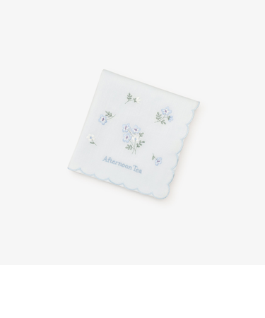 ネモフィラ刺繍ハンカチ