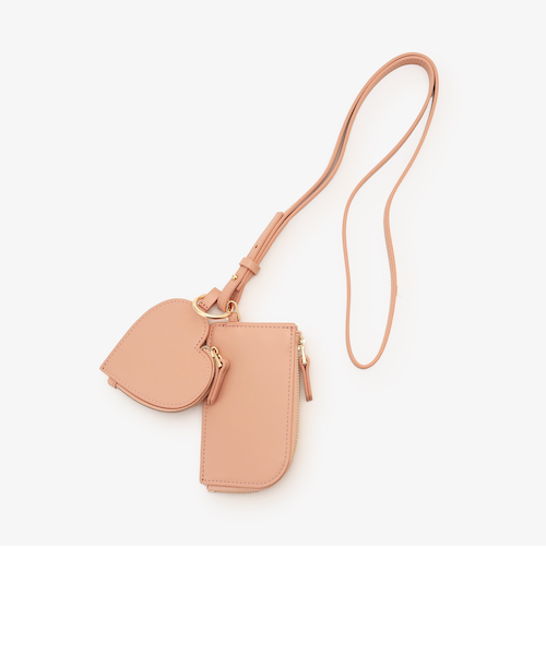 MULTI POUCH WRISTLET モーヴ/ピーチブラッシュ/ブラック