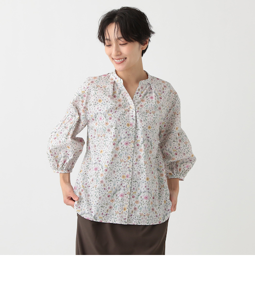 【WEB限定】タックブラウス/リバティプリント