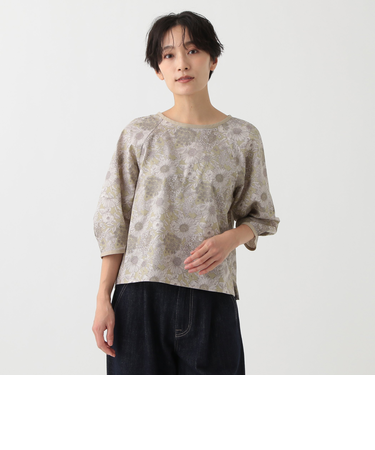 ランタンスリーブブラウス/リバティプリント