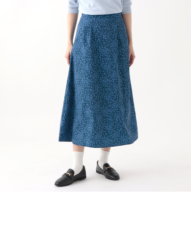 フラワープリントスカート