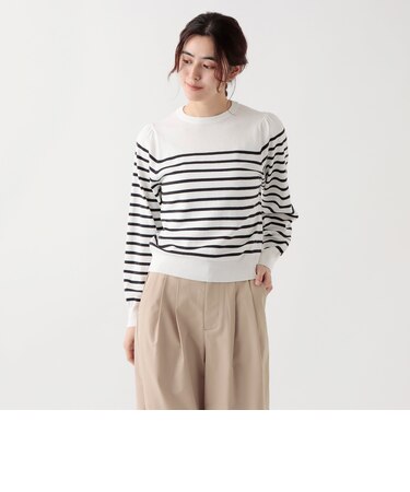 マシンウォッシャブルボーダープルオーバー