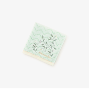 リーフ刺繍ミニタオル