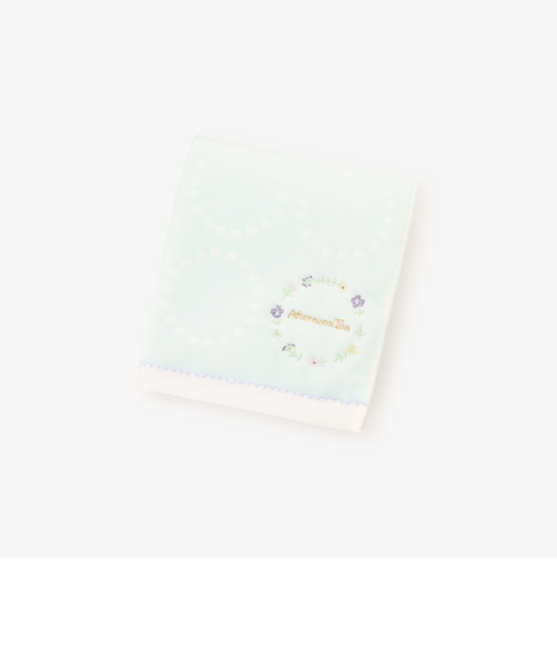 小花刺繍フェイスタオル