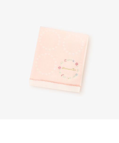 小花刺繍フェイスタオル